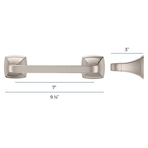  Pfister BPH-BS1K Bronson Toilet Paper Holder, Brushed Nickel