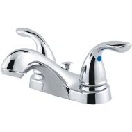 Pfister LF-WL2-230C Classic 2-Handle 4 Centerset Bathroom Faucet in Polished Chrome, 1.2gpm