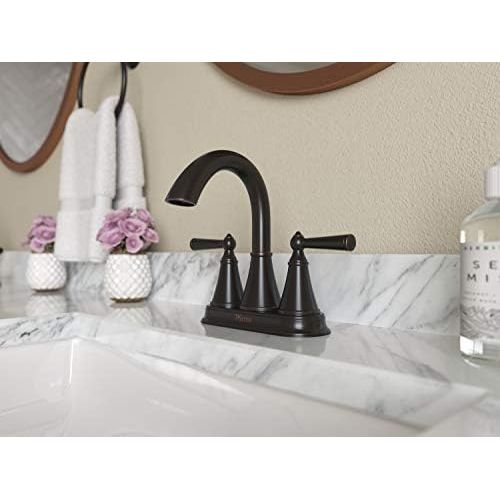  Pfister LG48-GL0Y Saxton 2-Handle 4 Centerset Bathroom Faucet in Tuscan Bronze, 1.2gpm