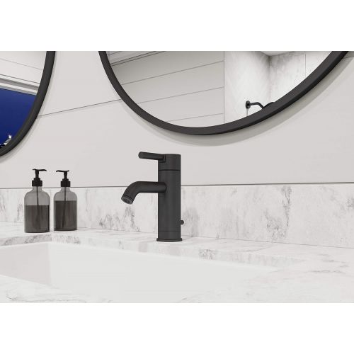  Pfister LG42-NB00 Contempra Single Control 4 Centerset Bathroom Faucet in, Matte Black