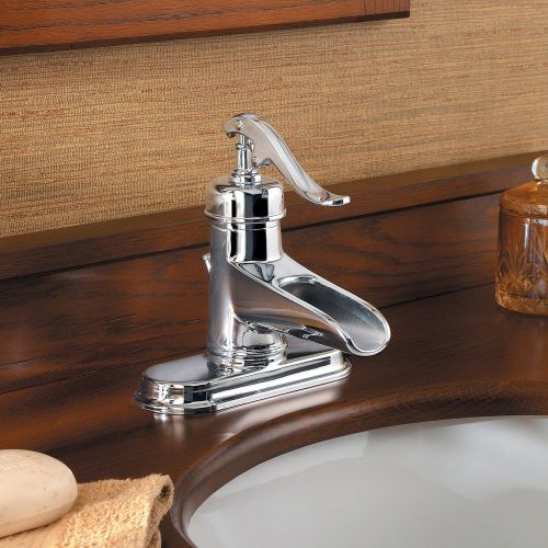  Pfister LG42YP0C Ashfield Single Control 4 Centerset Bathroom Faucet in Polished Chrome, Water-Efficient Model