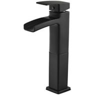 Pfister LG40-DF0B Kenzo Single Control Waterfall Vessel Bathroom Faucet Matte Black