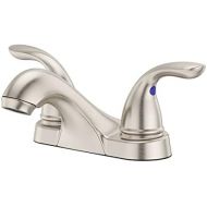Pfister LG143610K Pfirst Series 2-Handle 4 Inch Centerset Bathroom Faucet in Brushed Nickel, Water-Efficient Model