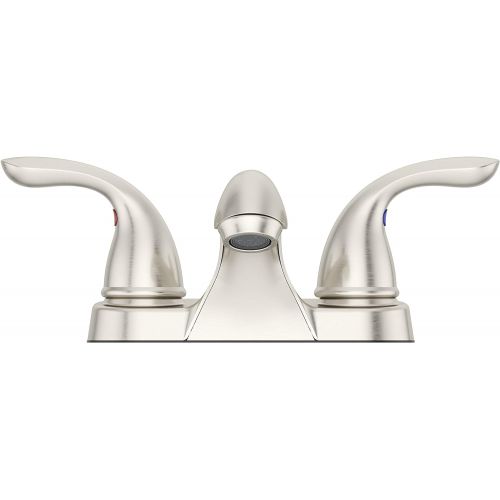  Pfister LG143610K Pfirst Series 2-Handle 4 Inch Centerset Bathroom Faucet in Brushed Nickel, Water-Efficient Model