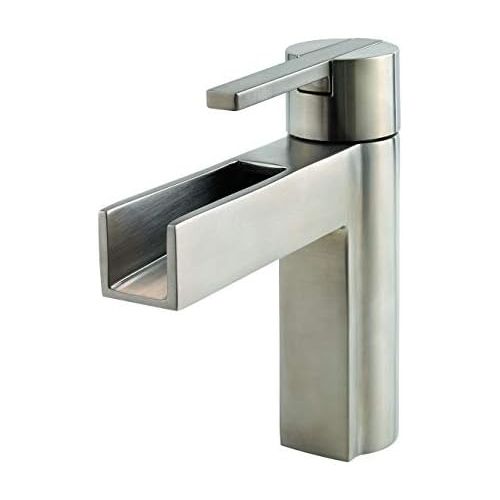  Pfister LF042VGKK LF-042-VGKK Vega Single Control 4 Centerset Bathroom Faucet in Brushed Nickel, 1.2gpm