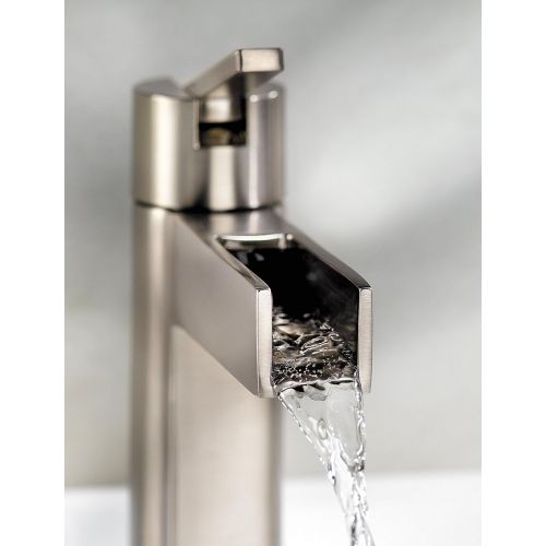  Pfister LF042VGKK LF-042-VGKK Vega Single Control 4 Centerset Bathroom Faucet in Brushed Nickel, 1.2gpm