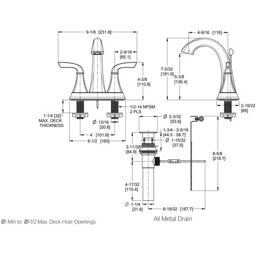  Pfister LG48-BS0Y Bronson 2-Handle Centerset Bathroom Faucet, 4, Tuscan Bronze