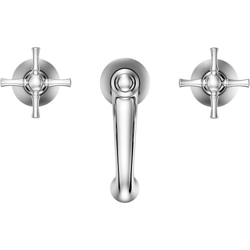  Pfister LF049-THRC Thurmont Widespread Bathroom Faucet with Cross Handles, Polished Chrome
