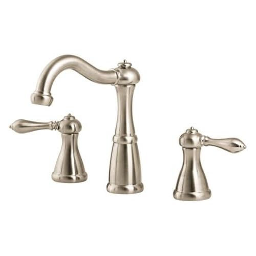  Pfister LG49M0BK LG49-M0BK Marielle 2-Handle 8 Widespread Bathroom Faucet in Brushed Nickel, 1.2gpm