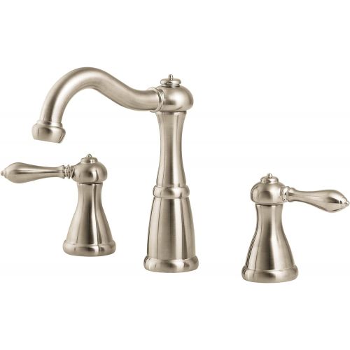  Pfister LG49M0BK LG49-M0BK Marielle 2-Handle 8 Widespread Bathroom Faucet in Brushed Nickel, 1.2gpm