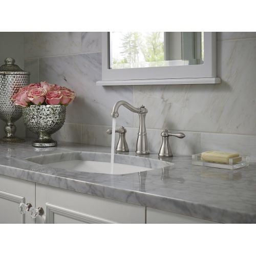  Pfister LG49M0BK LG49-M0BK Marielle 2-Handle 8 Widespread Bathroom Faucet in Brushed Nickel, 1.2gpm