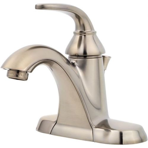  Pfister LF042PDKK Pasadena Single Control 4 Inch Centerset Bathroom Faucet in Brushed Nickel