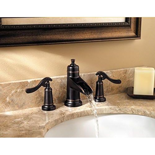  Pfister LG49YP1Y Ashfield 2-Handle 8 Widespread Bathroom Faucet in Tuscan Bronze, Water-Efficient Model