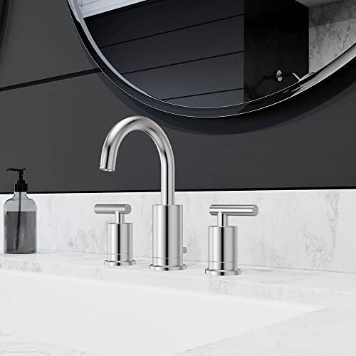  Pfister LG49NC1C Contempra 2-Handle 8 Inch Widespread Bathroom Faucet in Polished Chrome, Water-Efficient Model