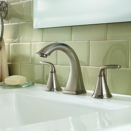  Pfister LF049PDKK Pasadena 2 Handle 8 Inch Widespread Bathroom Faucet in Brushed Nickel