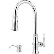 Pfister GT529TMC Hanover Integrated 1-Handle Pull-Down Kitchen Faucet with Soap Dispenser in Chrome