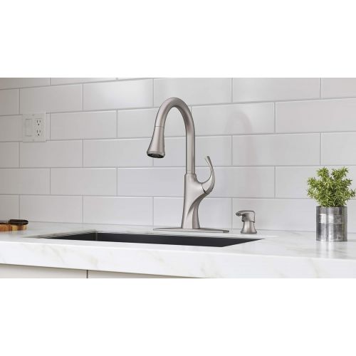  Pfister F-529-7MRGS Miri 1-Handle Pull-Down Kitchen Faucet Spot Defense Stainless Steel