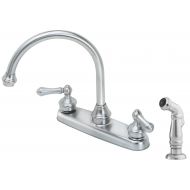 Pfister LF8H685SS Savannah 2-Handle Kitchen Faucet with Side Spray, Stainless Steel, 1.8 gpm