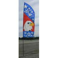 /PhancyBitsnpieces Patriotic Feather Banner,USA Bald Eagle Banner, Flag, Feather Flag,