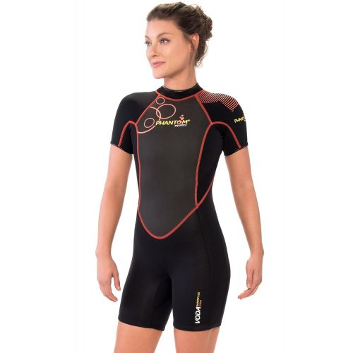  Phantom Aquatics Womens Voda Premium Shorty Wetsuit