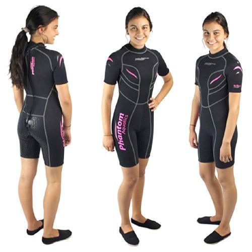  Phantom Aquatics Womens Marine Shorty Wetsuit