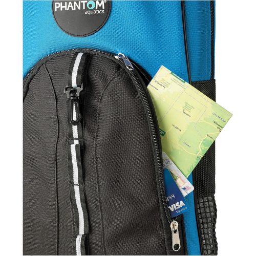  [아마존베스트]Phantom Aquatics Snorkeling Backpack Diving Gear Bag with Shoulder Strap - Fits Fins, Snorkel, Mask and More - Ideal Travel Bag for Scuba Diving, Snorkeling Gear Equipment and Wate