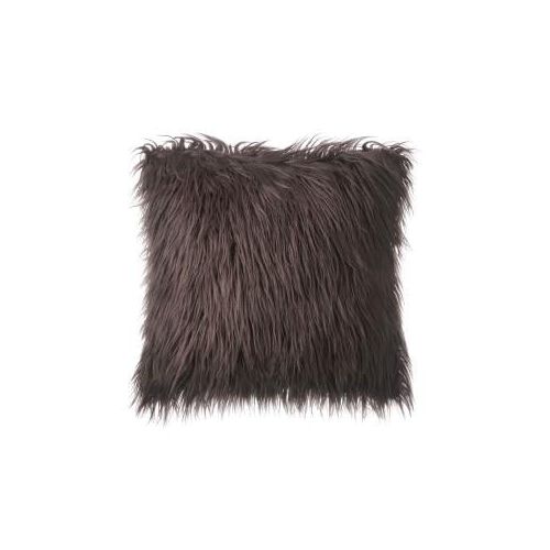  Set of 2 Throw pillow Covers Faux Fur Phantoscope Decorative New Luxury Series Merino Style Black Faux Fur Throw Pillow Case Cushion Cover 18 x 18