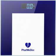 PharMeDoc Digital Bathroom Weight Scale - Tempered Glass Digital LCD Display Weight Scale for...