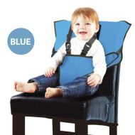 Phasuk Blue Seat Travel High Chair Baby Feeding Booster Safety Seat Harness Babies Toddlers