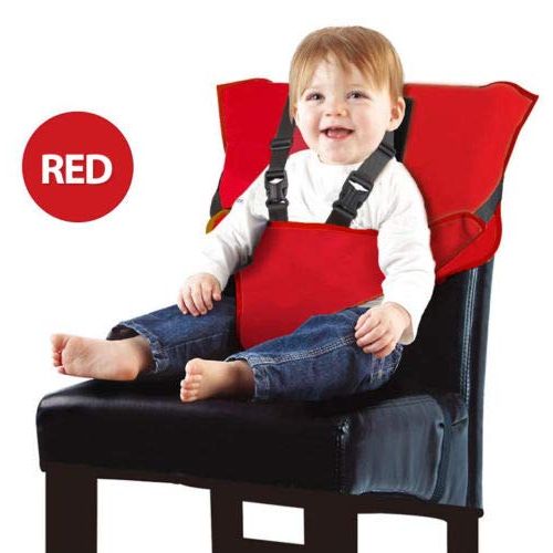  Phasuk Red Seat Travel High Chair Baby Feeding Booster Safety Seat Harness Babies Toddlers