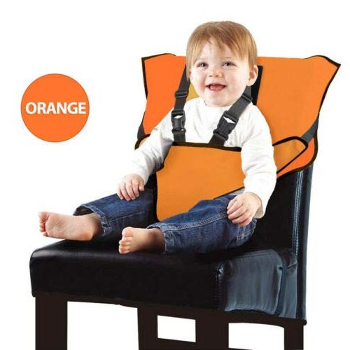  Phasuk Orange Seat Travel High Chair Baby Feeding Booster Safety Seat Harness Babies Toddlers