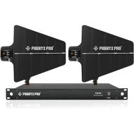 Phenyx Pro PAS-225X UHF Wireless Antenna Distribution System Bundle, Active Directional Antennas, 8 Outputs + 2 Cascade Ports, 160ft Long Coverage, for Stages and Live Shows