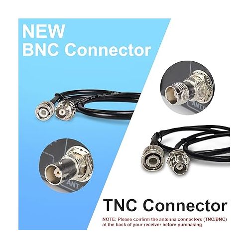  Phenyx Pro BNC Connecting Cables 50cm/1.6FT for Front-Mounting Antennas, Compatible with New Version PTU-5000