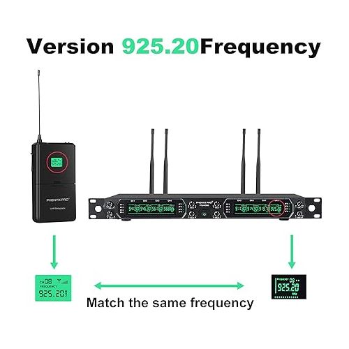  Phenyx Pro PTU-4000 925.2MHz Wireless BodyPack Transmitter, 260ft Operation Coverage