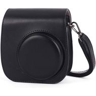 Phetium Instant Camera Case Compatible with Instax Mini 11,PU Leather Bag with Pocket and Adjustable Shoulder Strap (Black)