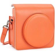 Phetium Protective Case for Fujifilm Instax Square SQ1 Instant Film Camera, Soft PU Leather Bag with Adjustable Shoulder Strap (Terracotta Orange)