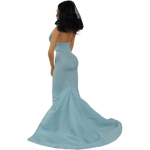  Phicen Limited Phicen Custom 16 Scale Female Body Dress for Action Figures Dolls Light Blue