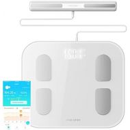 Phicomm PHICOMM S7 Smart Body Fat Weight Scale with Fitness App & Body Composition Monitor, 22 Indicators (Pearl White)