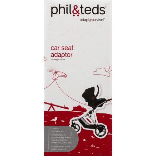  Phil&teds Phil & Teds TS 26 V3 Car Seat Adaptor, 1.0 CT