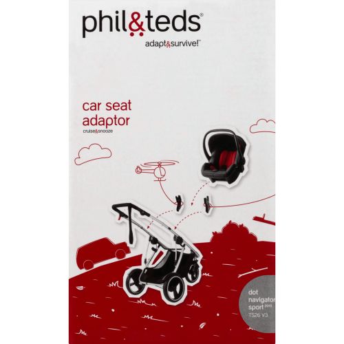  Phil&teds Phil & Teds TS 26 V3 Car Seat Adaptor, 1.0 CT