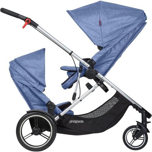  Phil&teds Phil and Teds Voyager Stroller WITH Doubles Kit (Black)