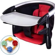 Phil&teds Phil Teds Lobster Highchair with Click Clack Balls Teether Red Black