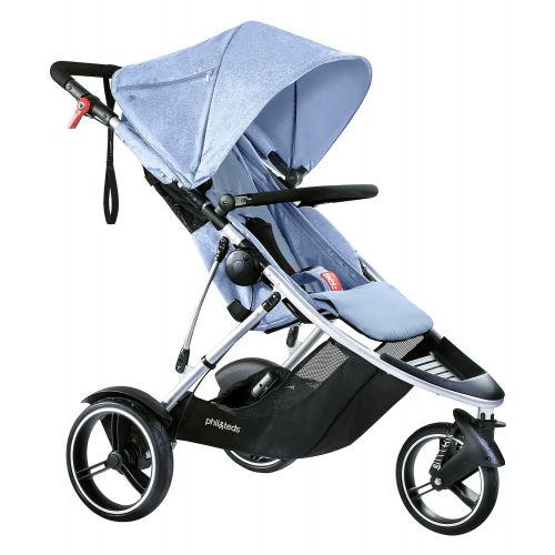  Phil phil&teds Dash Stroller in Blue Marl