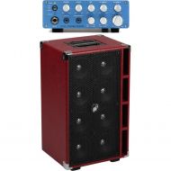 Phil Jones Bass BP-800 800-watt Bass Amplifier Head with Red 8 x 5-inch 800-watt Cabinet