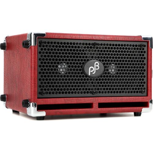  Phil Jones Bass BP-200 200-watt Bass Amplifier Head with Red 2 x 5-inch 200-watt Cabinet