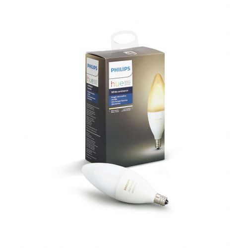 필립스 Philips Hue White Ambiance E12 Smart Light Candelabra Bulb, 6W LED, 1-Pack