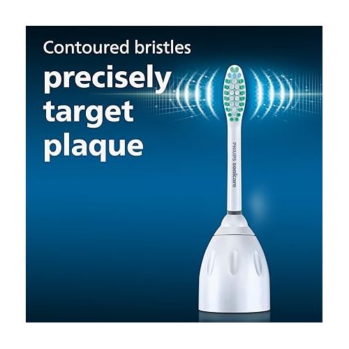 필립스 Philips Sonicare Genuine E-Series Replacement Toothbrush Heads, 2 Brush Heads, White, HX7022/66