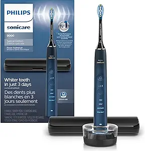 PHILIPS Sonicare 9000 Special Edition Rechargeable Toothbrush, Blue/Black, HX9911/92