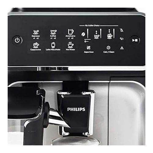 필립스 PHILIPS 3200 Series Fully Automatic Espresso Machine w/ LatteGo, Silver, EP3246/74