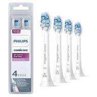 Philips Sonicare Optimal Gum Care Replacement Toothbrush Heads, HX9034/65, BrushSync™ Technology, White 4-pk